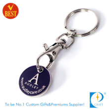 Custom UK Pound Trolley Coin Keychain for Audley (KD0773)